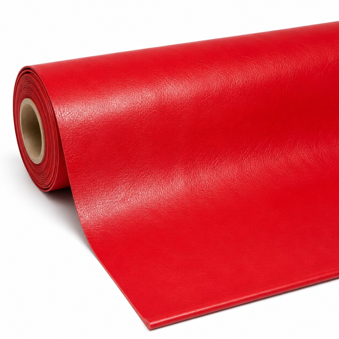 Vibrant Red PVC Utility Material Sheet